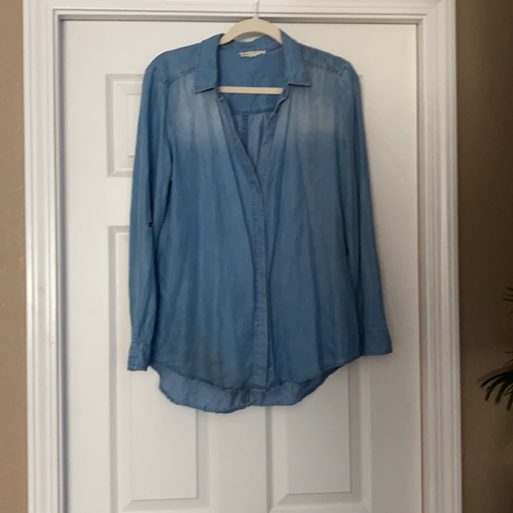 Chambray button down shirt